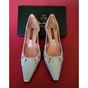 Nina Silver High Heel Shoes Size 8